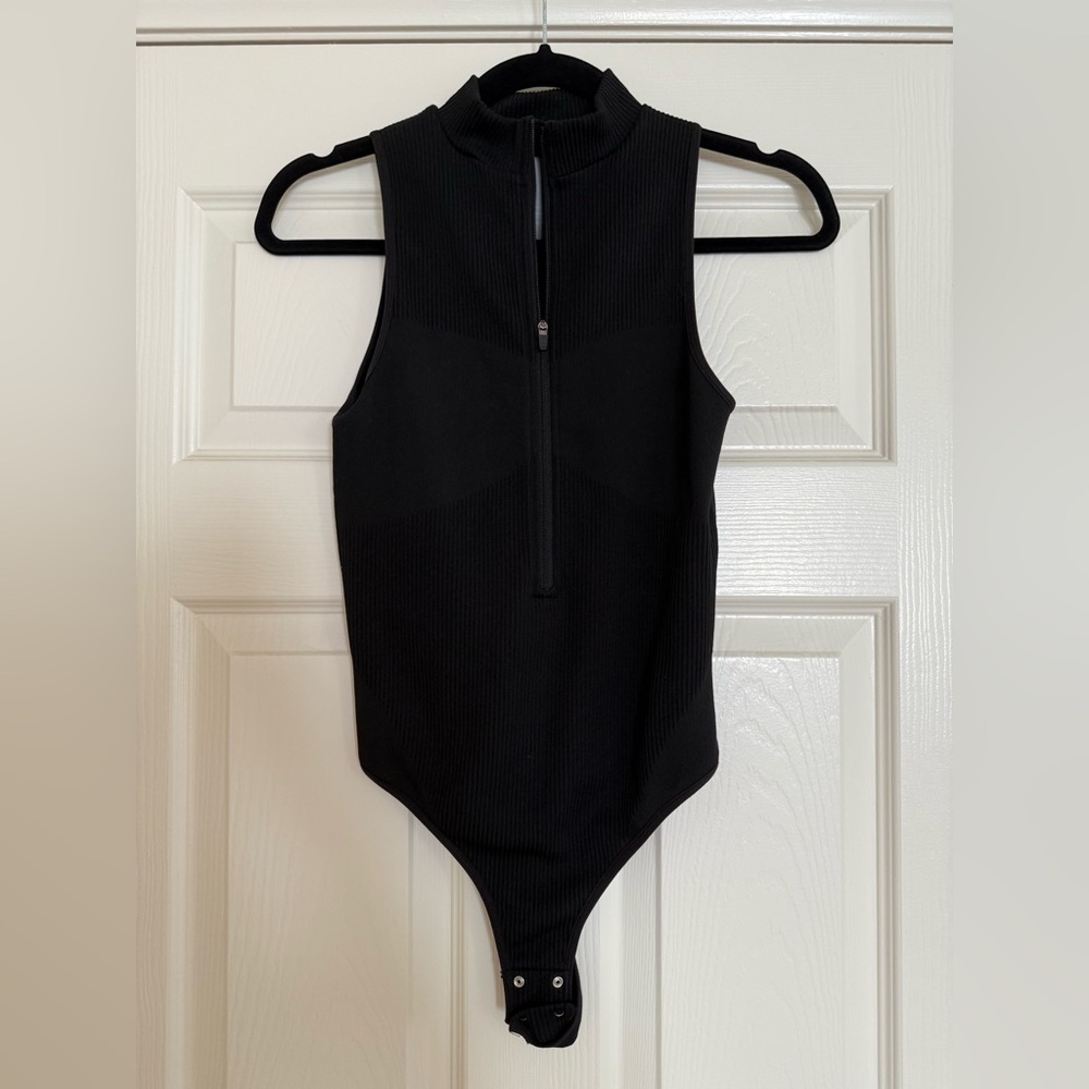 Garage Black Sleeveless Bodysuit